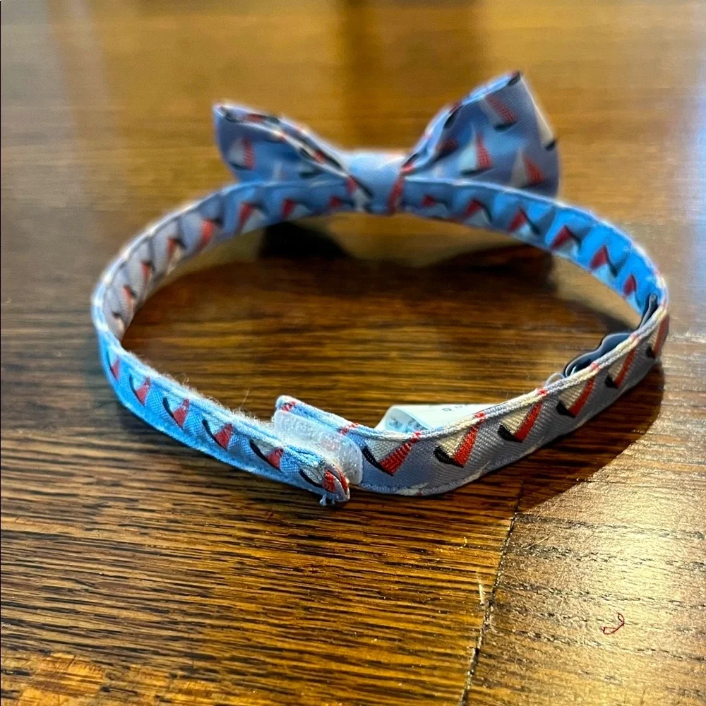 NWOT Janie and Jack Blue Sailboat Pattern Bow Tie